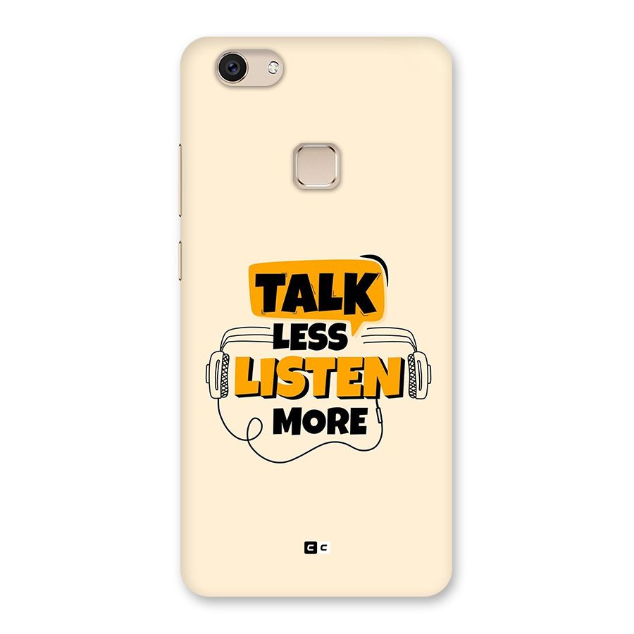 Listen More Back Case for Vivo V7