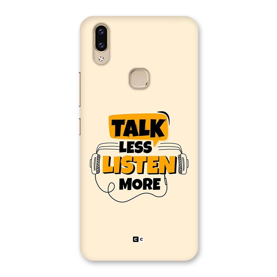 Listen More Back Case for Vivo V9 Youth
