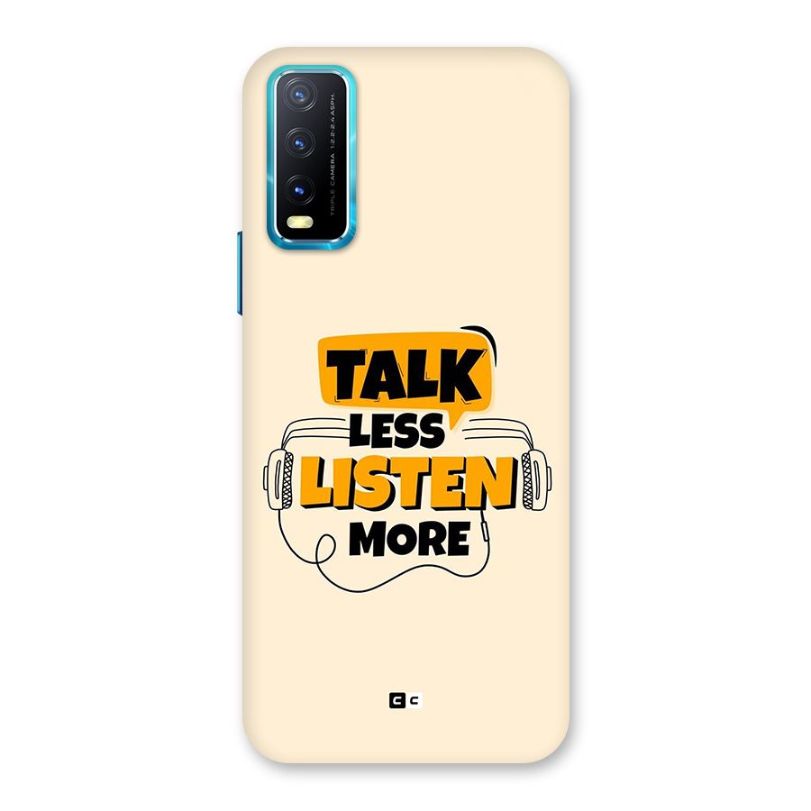 Listen More Back Case for Vivo Y20G