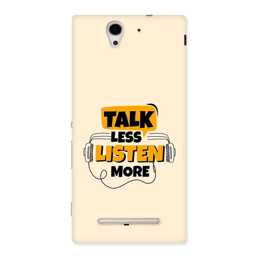 Listen More Back Case for Xperia C3