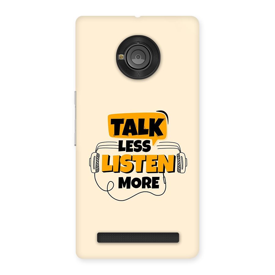 Listen More Back Case for Yuphoria