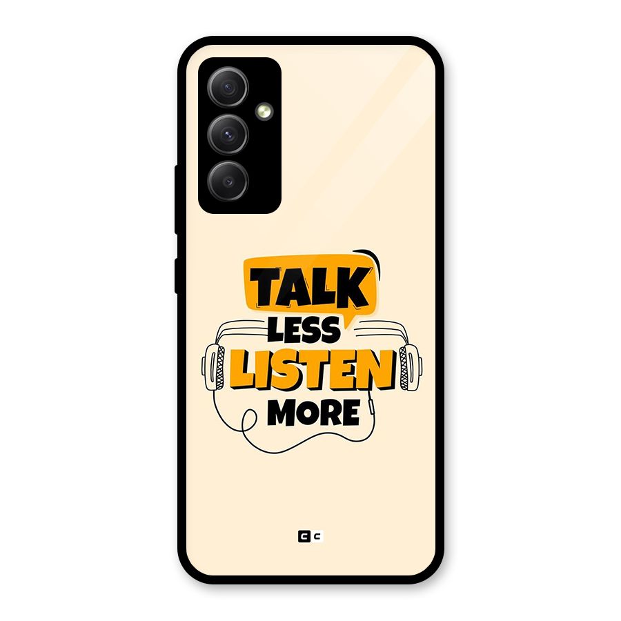 Listen More Glass Back Case for Galaxy A34