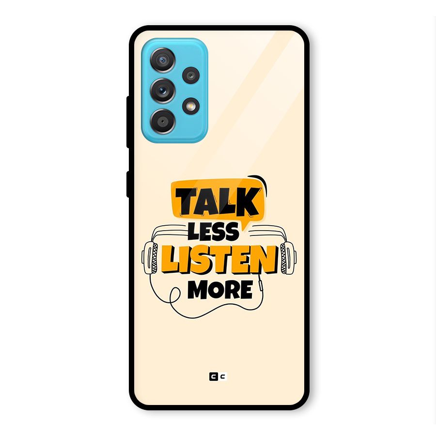 Listen More Glass Back Case for Galaxy A52s 5G