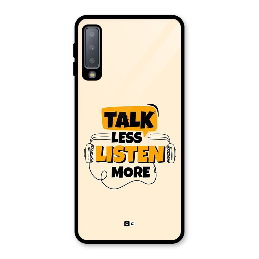 Listen More Glass Back Case for Galaxy A7 (2018)