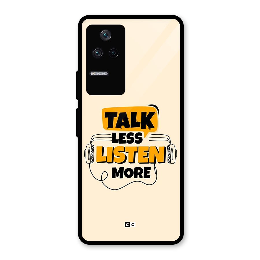Listen More Glass Back Case for Poco F4 5G
