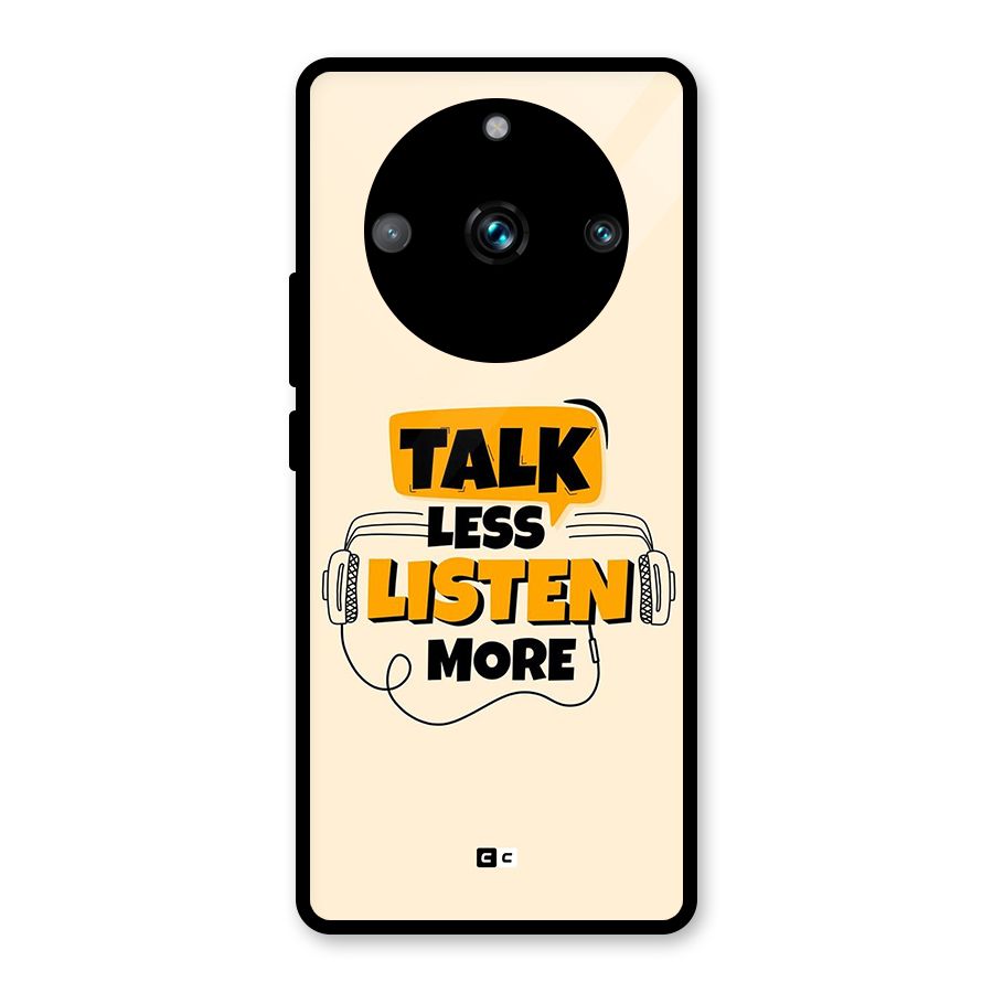 Listen More Glass Back Case for Realme Narzo 60 Pro