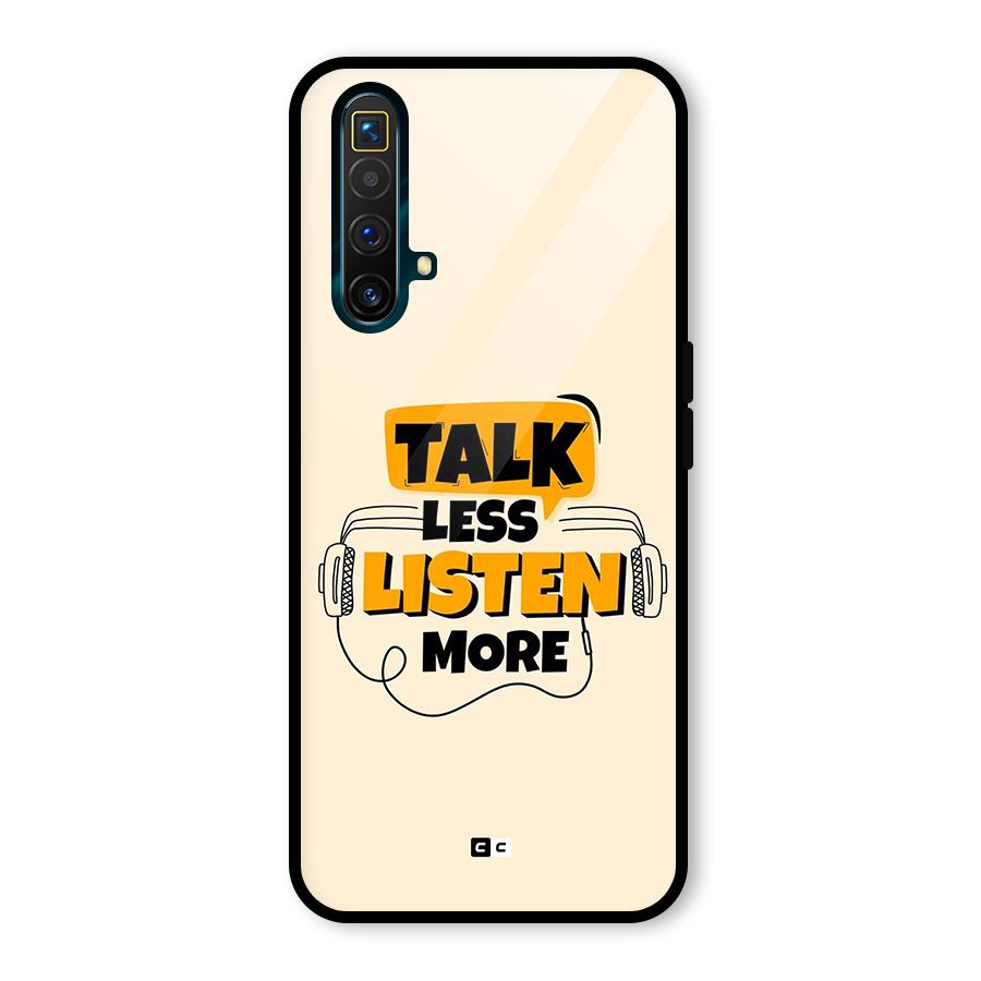 Listen More Glass Back Case for Realme X3 SuperZoom