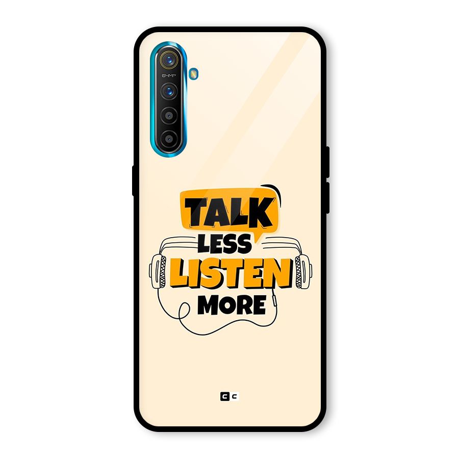 Listen More Glass Back Case for Realme XT