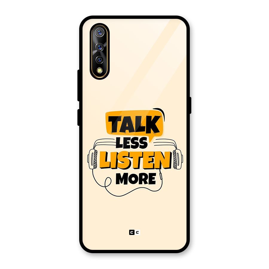 Listen More Glass Back Case for Vivo S1