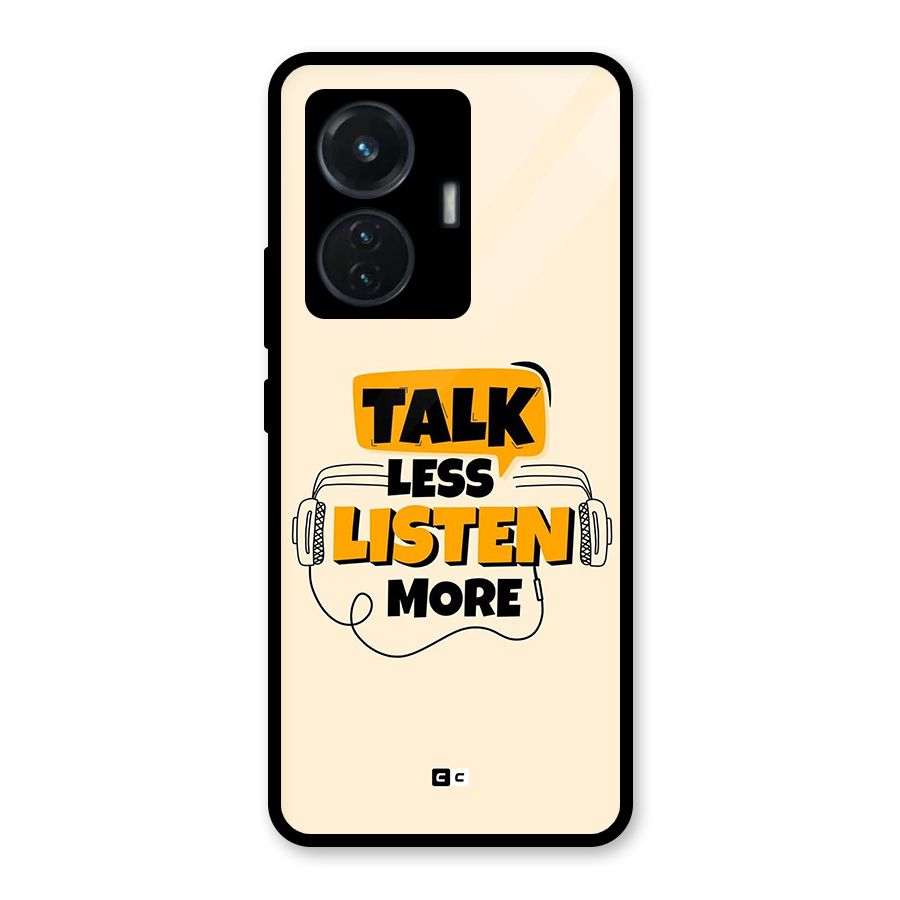Listen More Glass Back Case for Vivo T1 44W