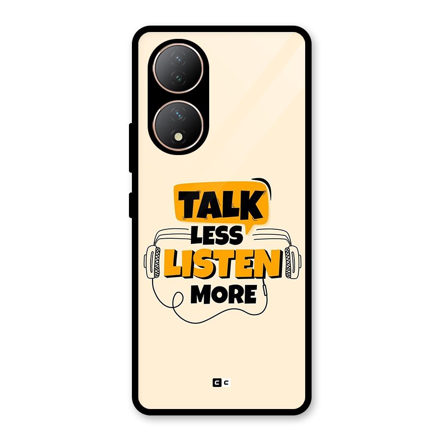 Listen More Glass Back Case for Vivo T2