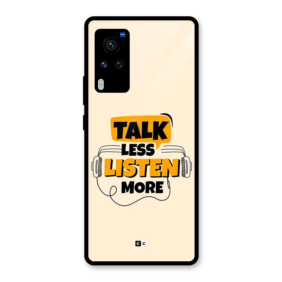Listen More Glass Back Case for Vivo X60 Pro