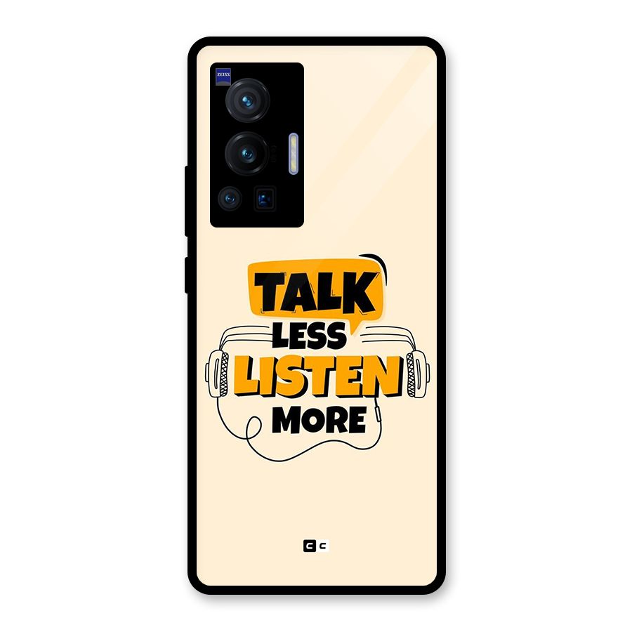 Listen More Glass Back Case for Vivo X70 Pro