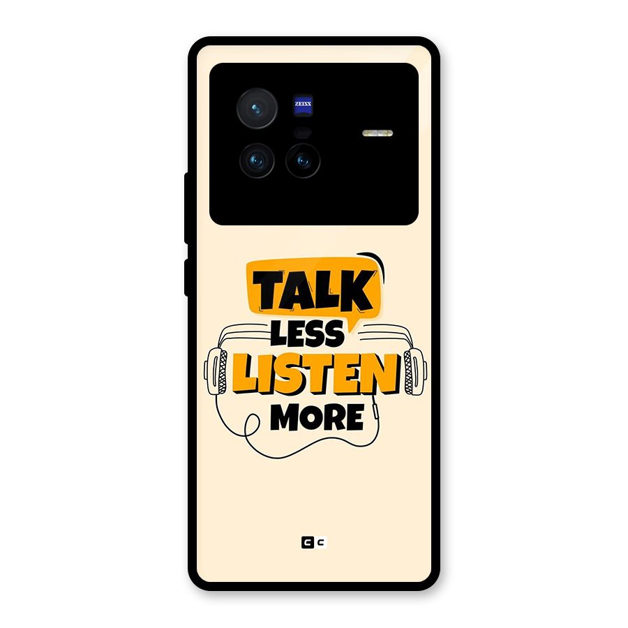 Listen More Glass Back Case for Vivo X80