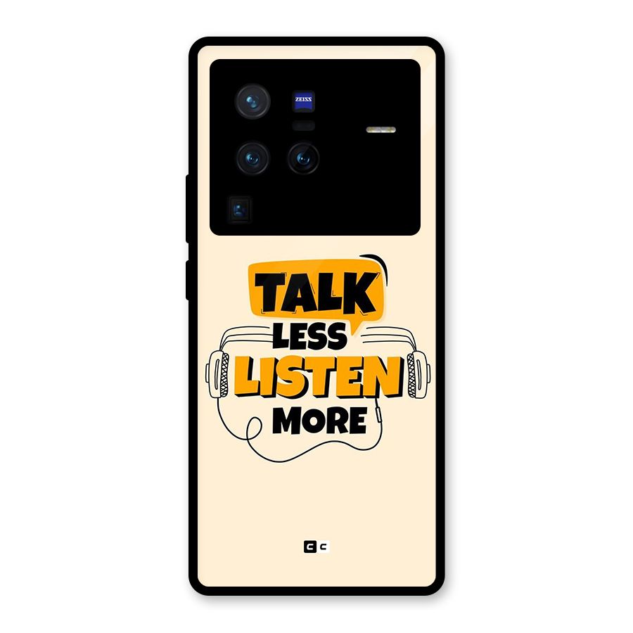 Listen More Glass Back Case for Vivo X80 Pro