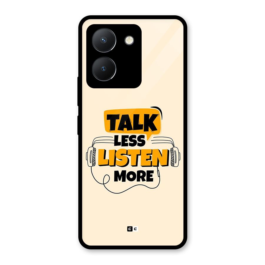 Listen More Glass Back Case for Vivo Y36