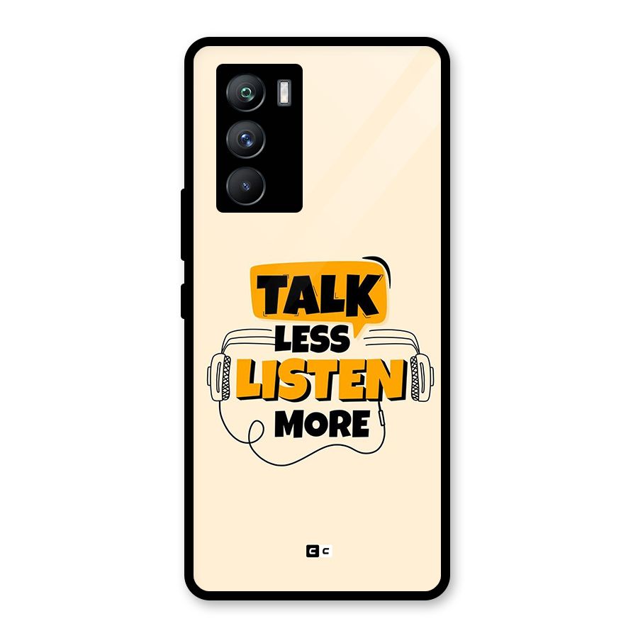 Listen More Glass Back Case for Vivo iQOO 9 SE