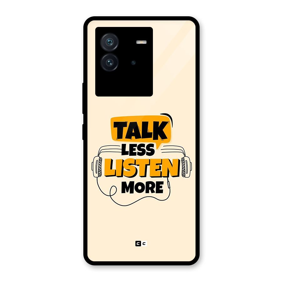Listen More Glass Back Case for Vivo iQOO Neo 6 5G
