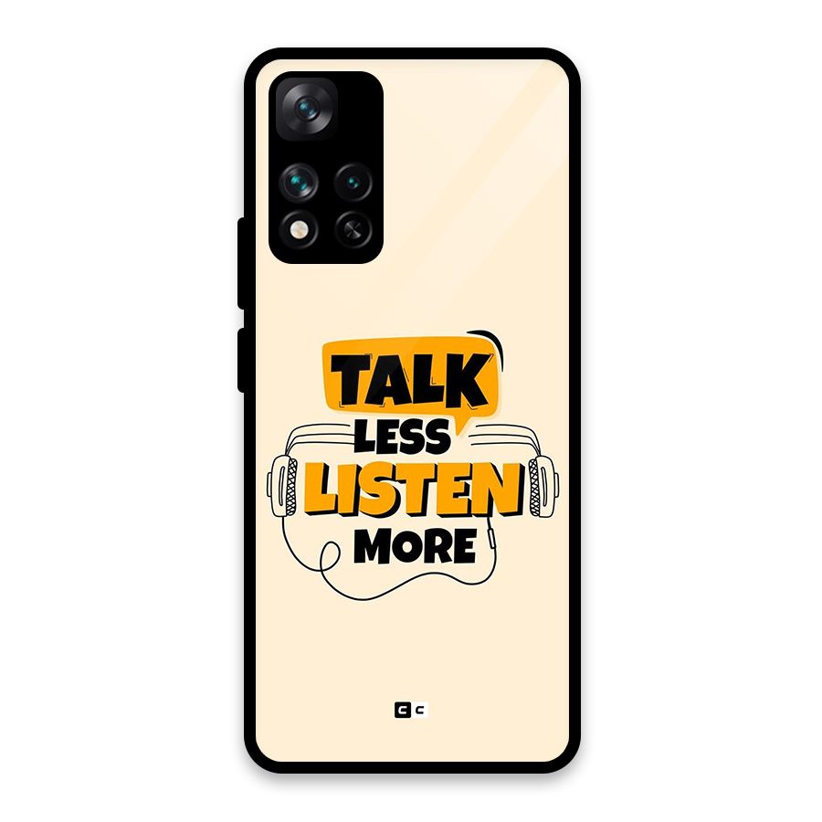 Listen More Glass Back Case for Xiaomi 11i 5G