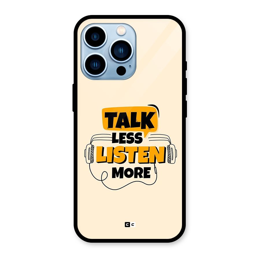 Listen More Glass Back Case for iPhone 13 Pro