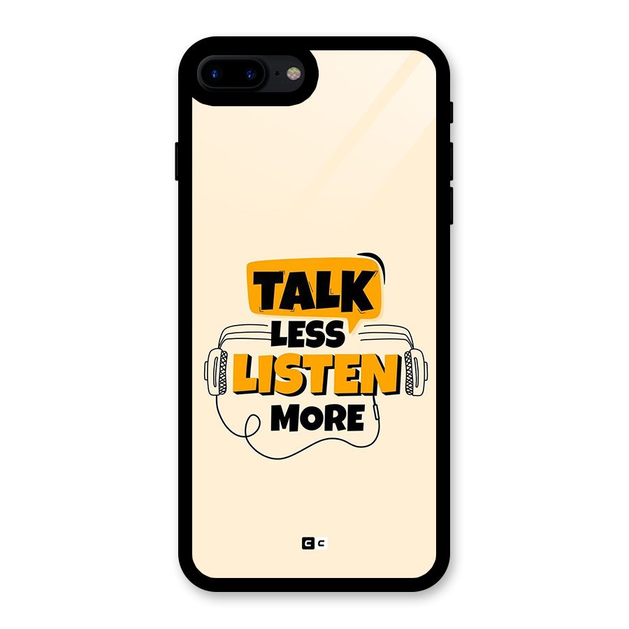 Listen More Glass Back Case for iPhone 7 Plus
