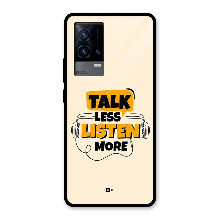 Listen More Glass Back Case for iQOO 9 5G