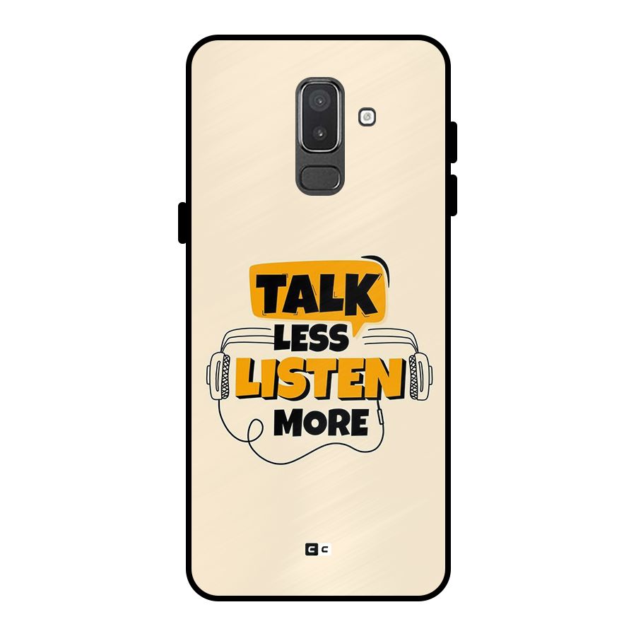 Listen More Metal Back Case for Galaxy On8 (2018)