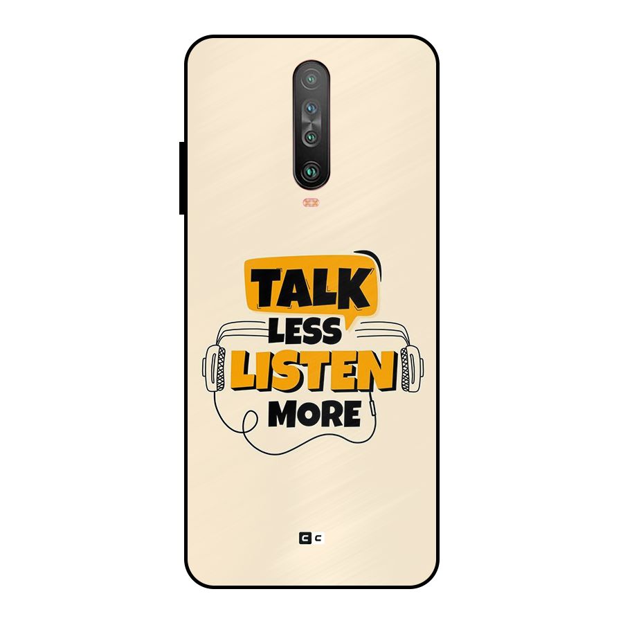 Listen More Metal Back Case for Poco X2