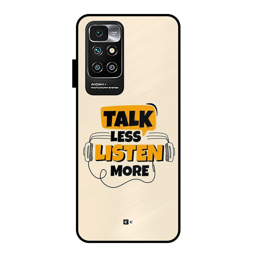 Listen More Metal Back Case for Redmi 10 Prime