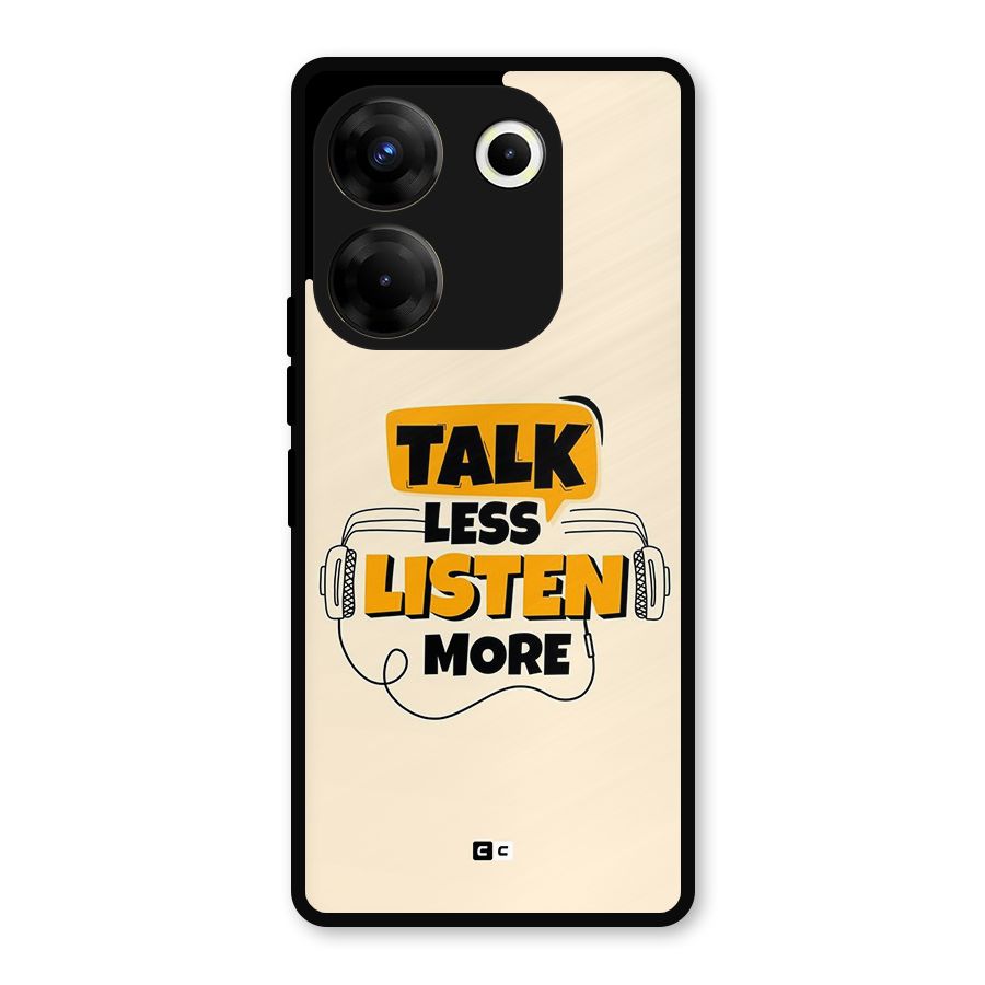 Listen More Metal Back Case for Tecno Camon 20