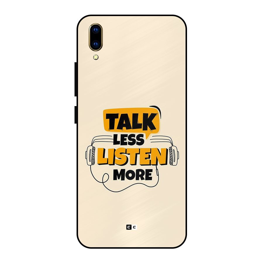 Listen More Metal Back Case for Vivo V11 Pro