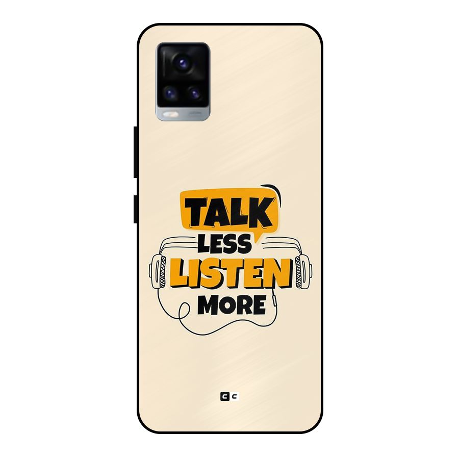 Listen More Metal Back Case for Vivo V20 2021