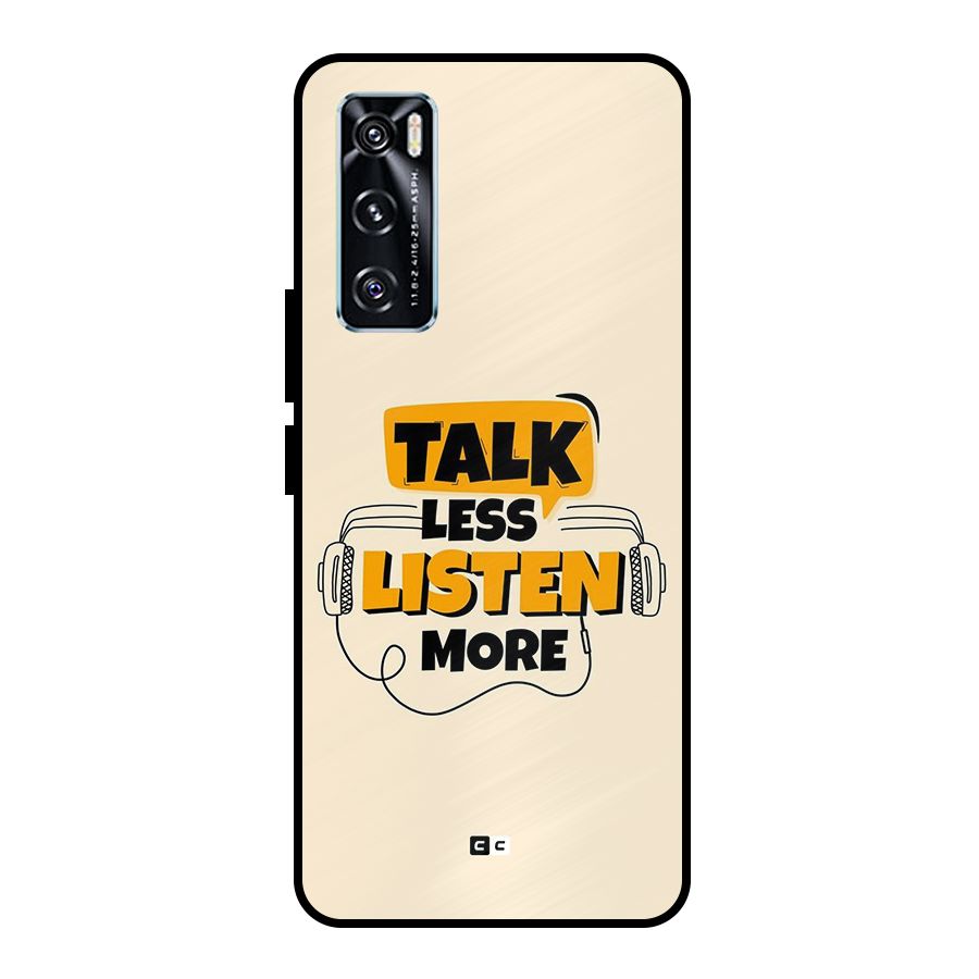 Listen More Metal Back Case for Vivo V20 SE