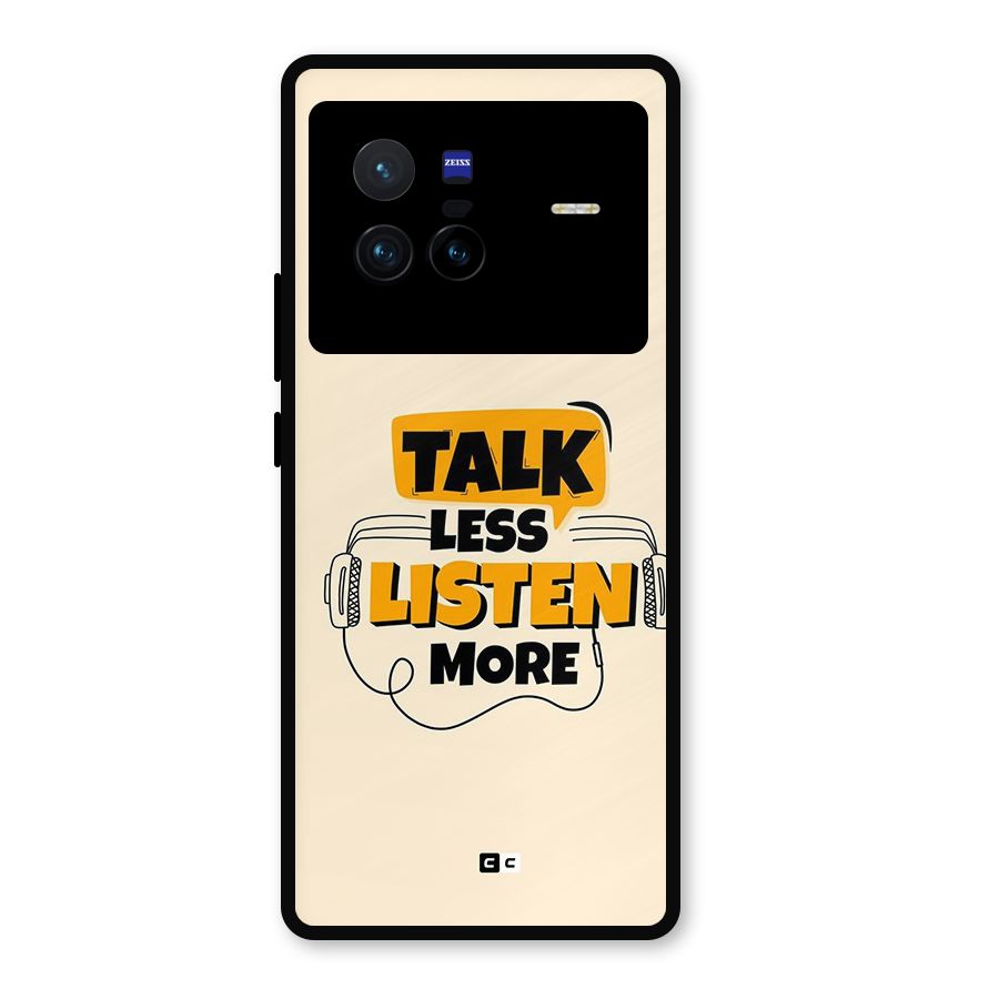 Listen More Metal Back Case for Vivo X80