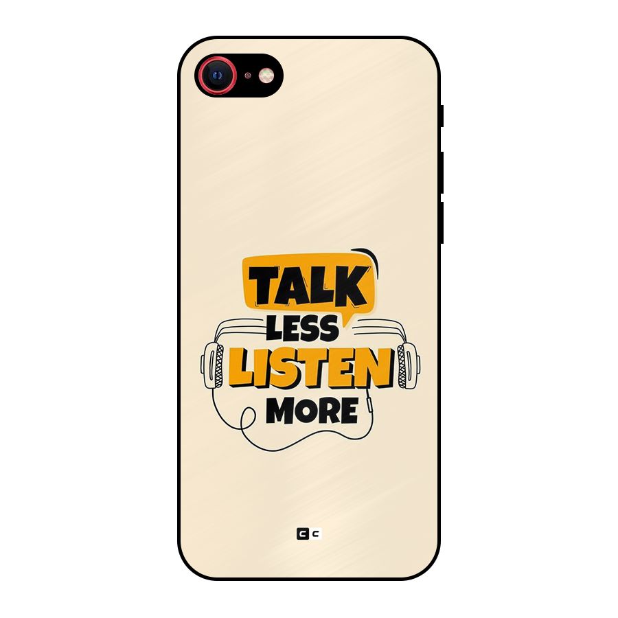Listen More Metal Back Case for iPhone 7