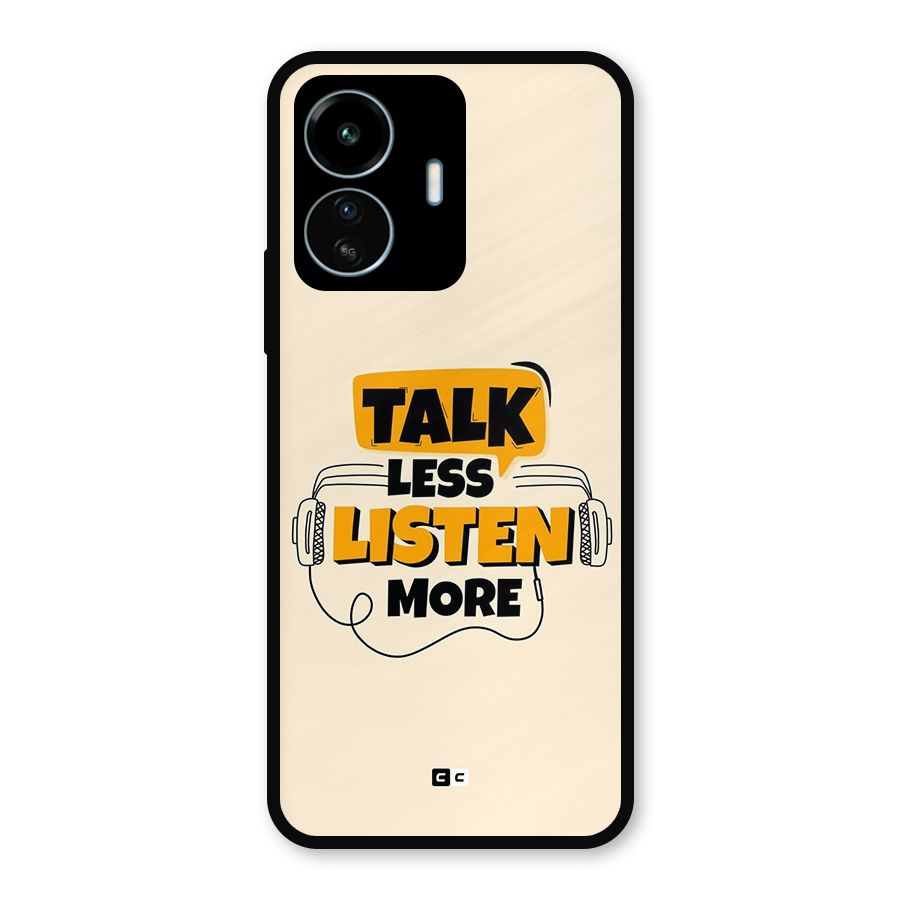 Listen More Metal Back Case for vivo iQOO Z6 Lite 5G