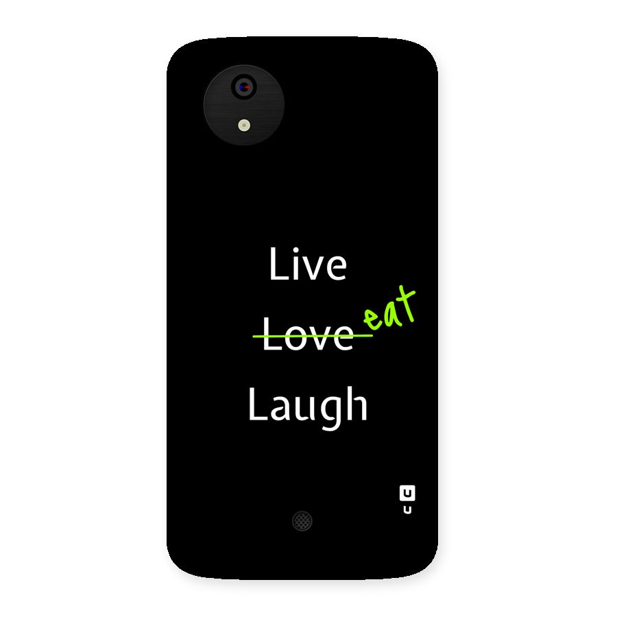 Live Eat Laugh Back Case for Canvas A1  AQ4501