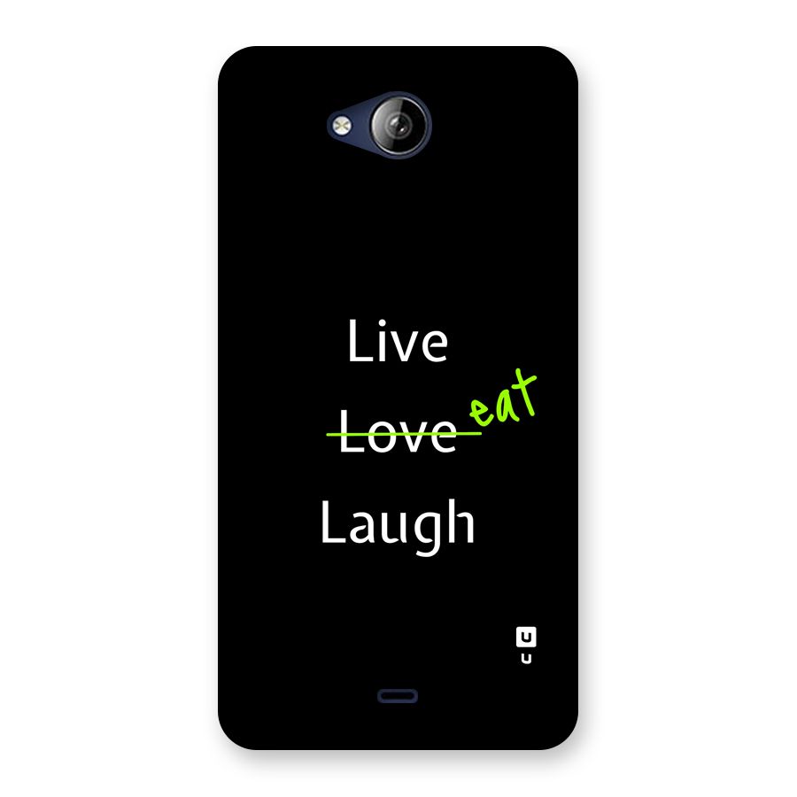Live Eat Laugh Back Case for Canvas Play Q355