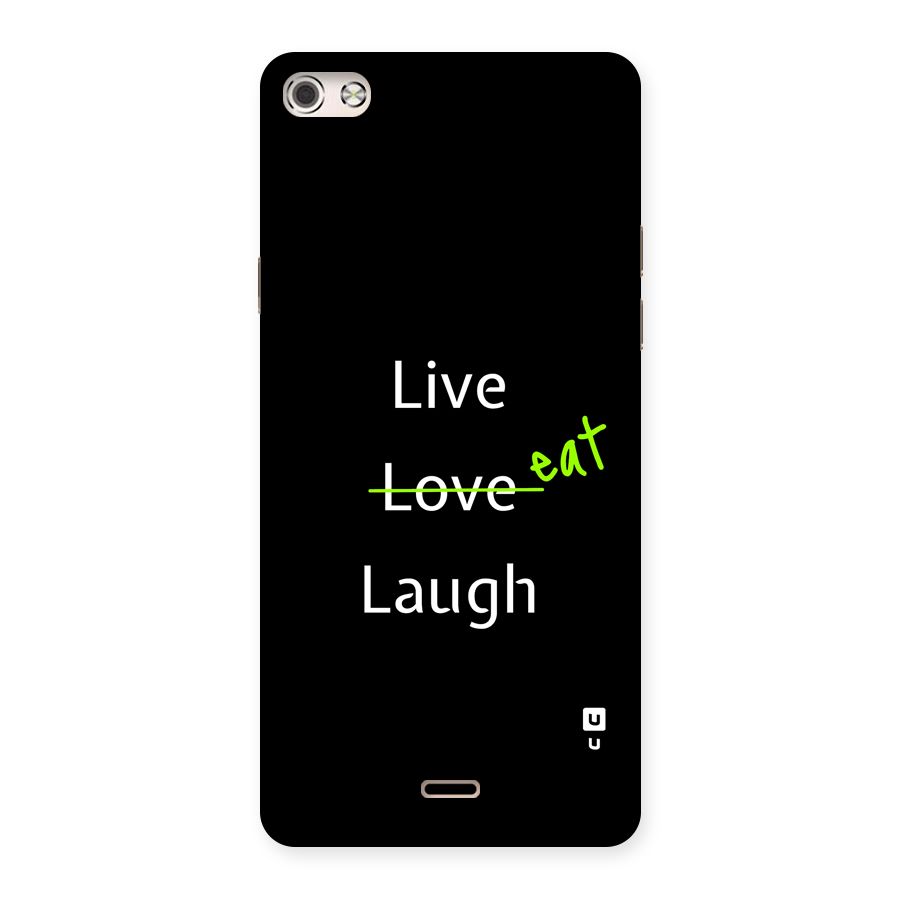 Live Eat Laugh Back Case for Canvas Silver 5