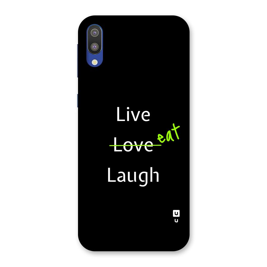 Live Eat Laugh Back Case for Galaxy M10