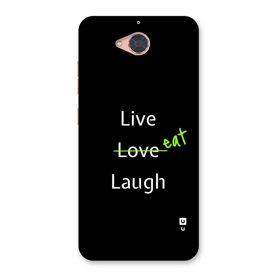 Live Eat Laugh Back Case for Gionee S6 Pro