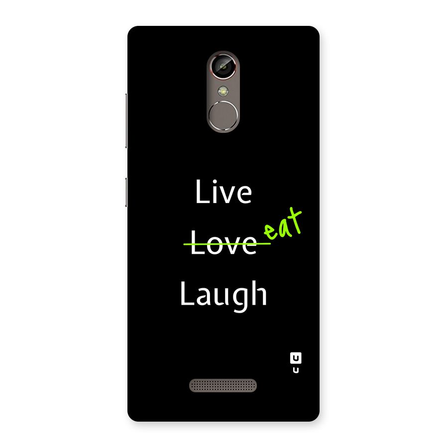 Live Eat Laugh Back Case for Gionee S6s