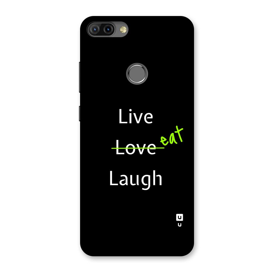 Live Eat Laugh Back Case for Infinix Hot 6 Pro