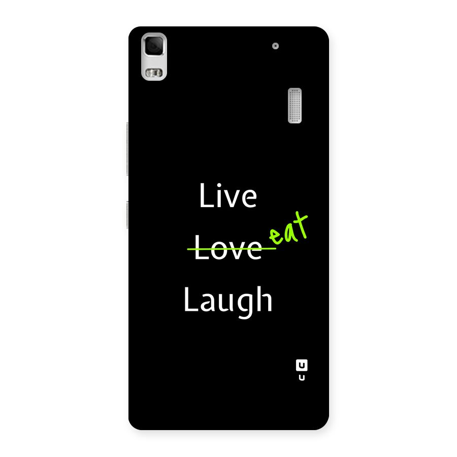 Live Eat Laugh Back Case for Lenovo A7000