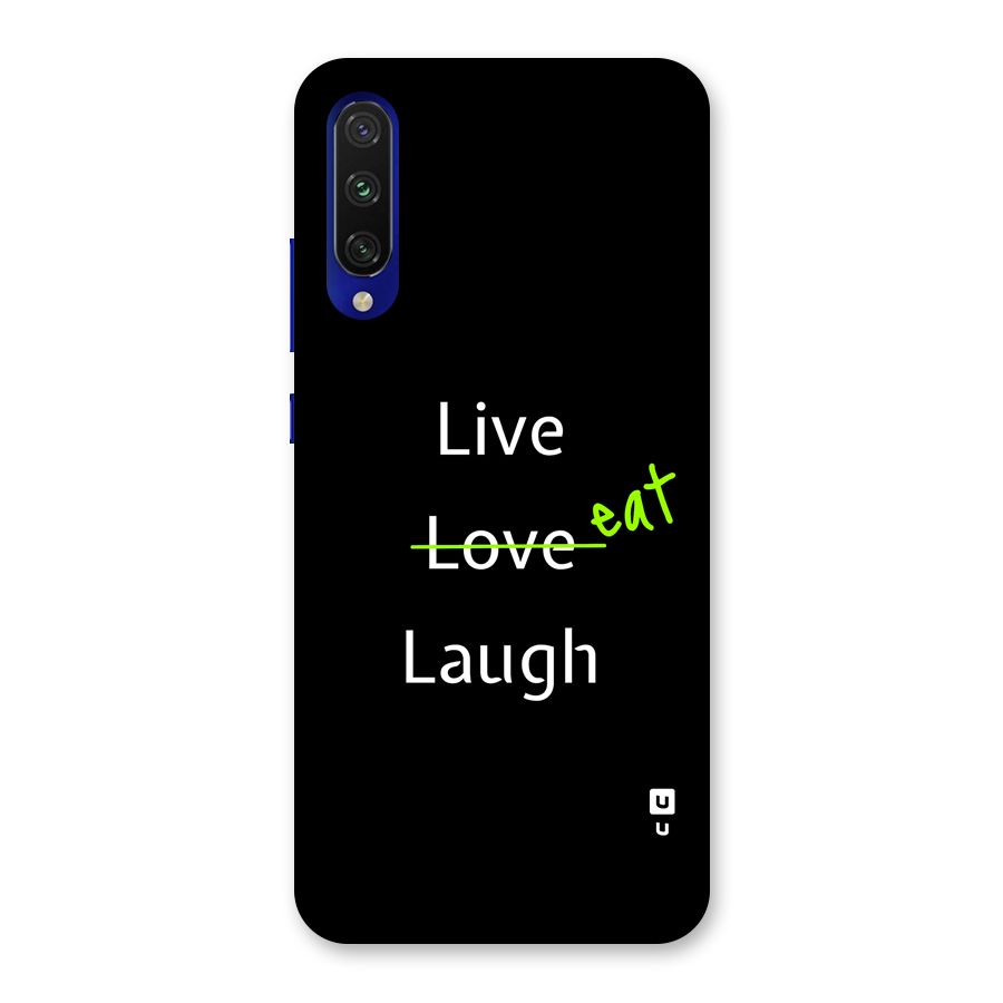 Live Eat Laugh Back Case for Mi A3