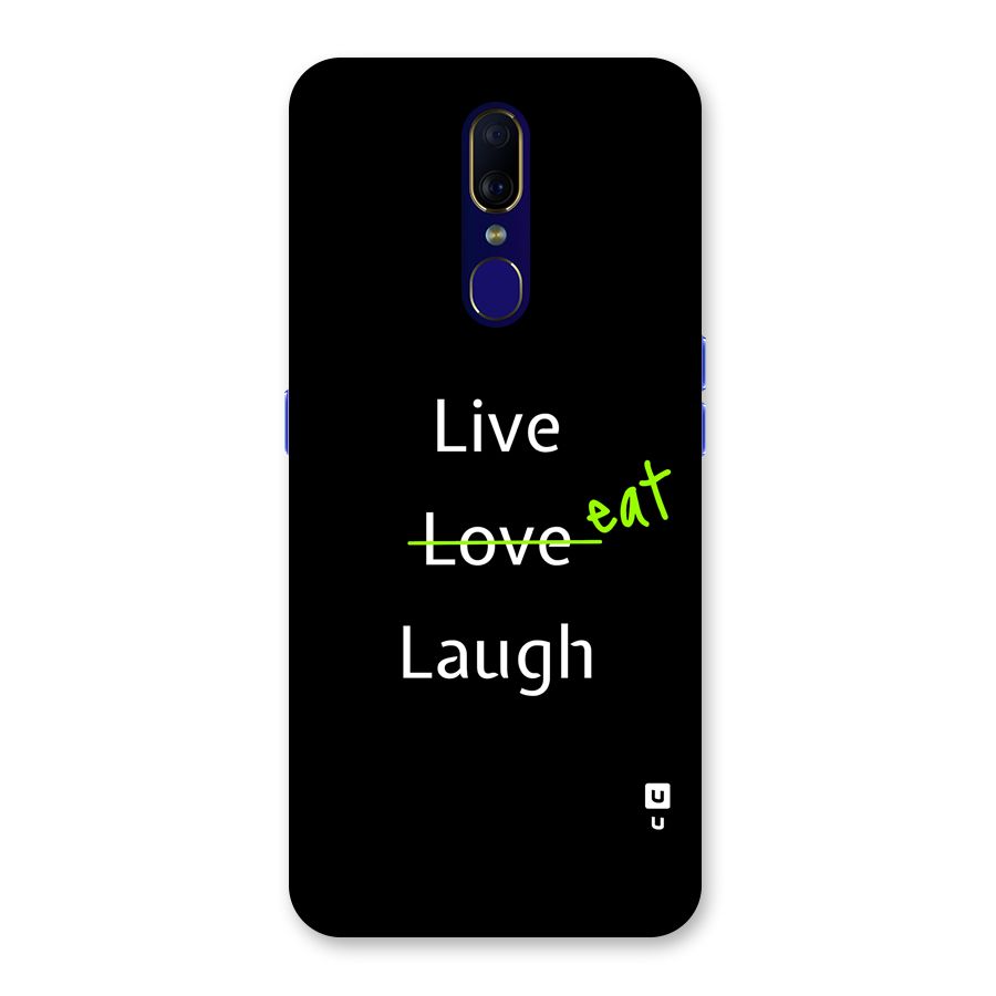 Live Eat Laugh Back Case for Oppo A9
