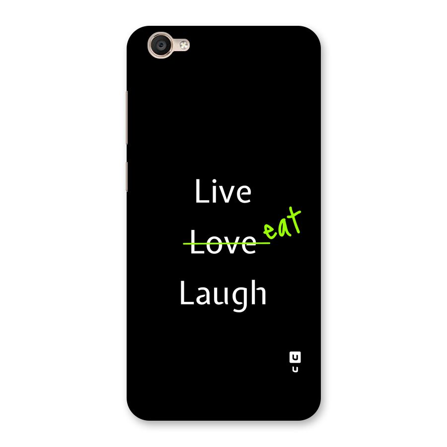 Live Eat Laugh Back Case for Vivo Y55L