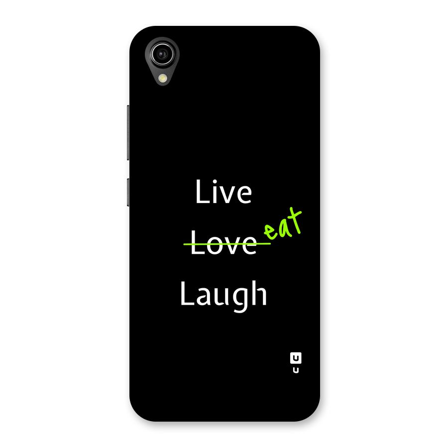 Live Eat Laugh Back Case for Vivo Y90