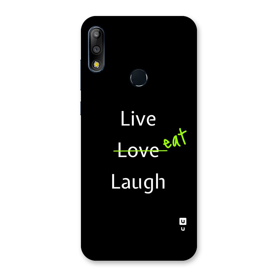 Live Eat Laugh Back Case for Zenfone Max Pro M2