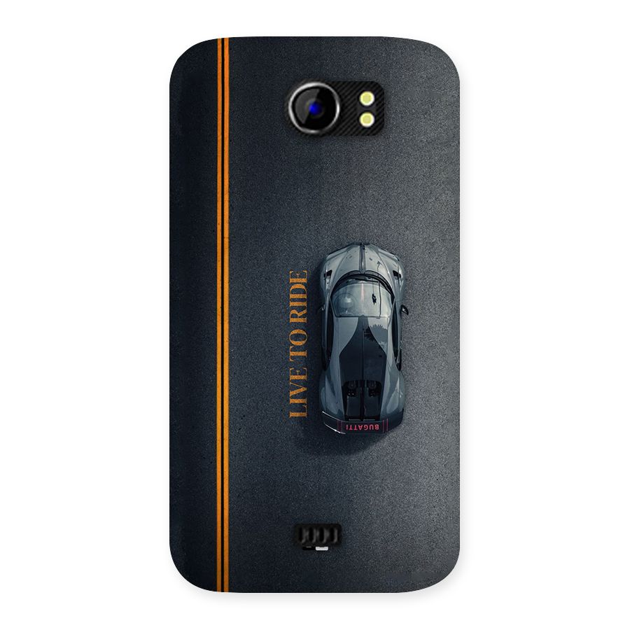 Live To Ride Back Case for Canvas 2 A110
